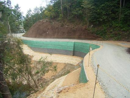 津風呂ダム周辺道路その3工事