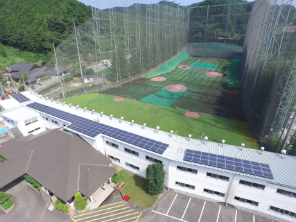 奈良グリーン倶楽部 太陽光発電システム(35.49kW)設置工事