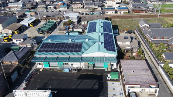 株式会社トーマ 東雲倉庫屋根太陽光発電所(76.3kW)設置工事