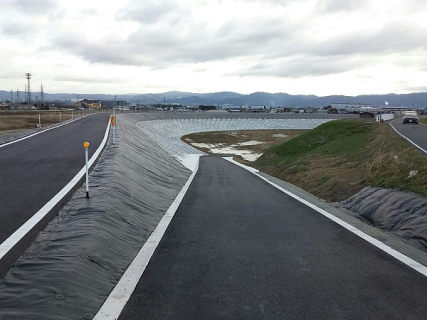 大和川窪田遊水地迂回路整備工事