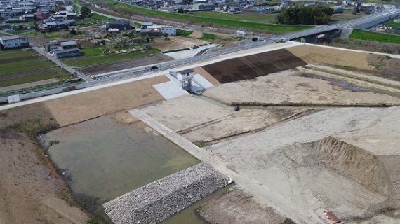 大和川保田遊水地内水取込樋門築造他工事