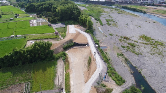 主要地方道五條吉野線　樋門工事