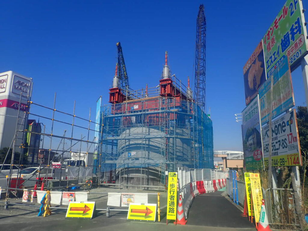 圧入桁セット完了