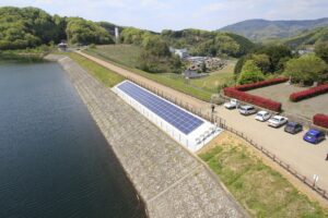 倉橋溜池太陽光発電所(22.33kW)設置工事