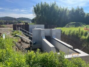 主要地方道五條吉野線　樋門工事